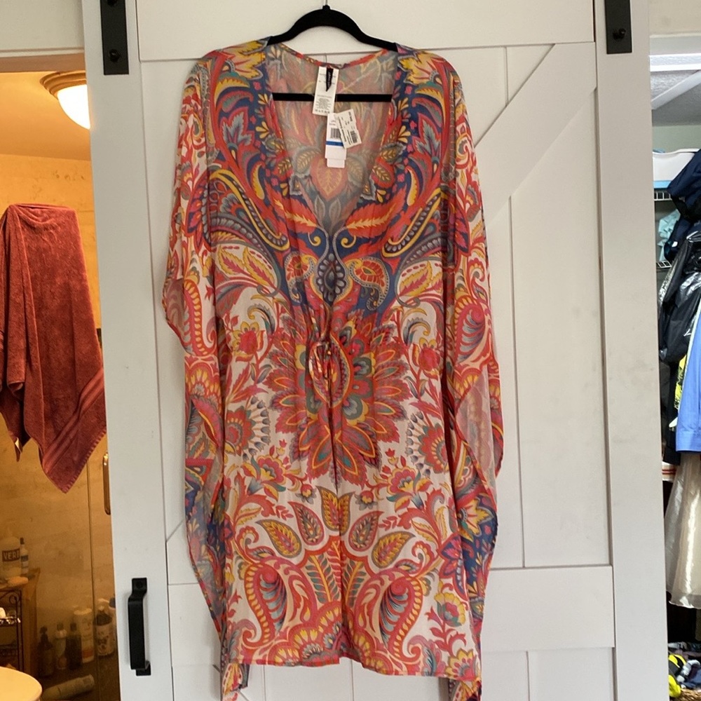 Jantzen Swim Coverup Caftan XL NWT Cruise